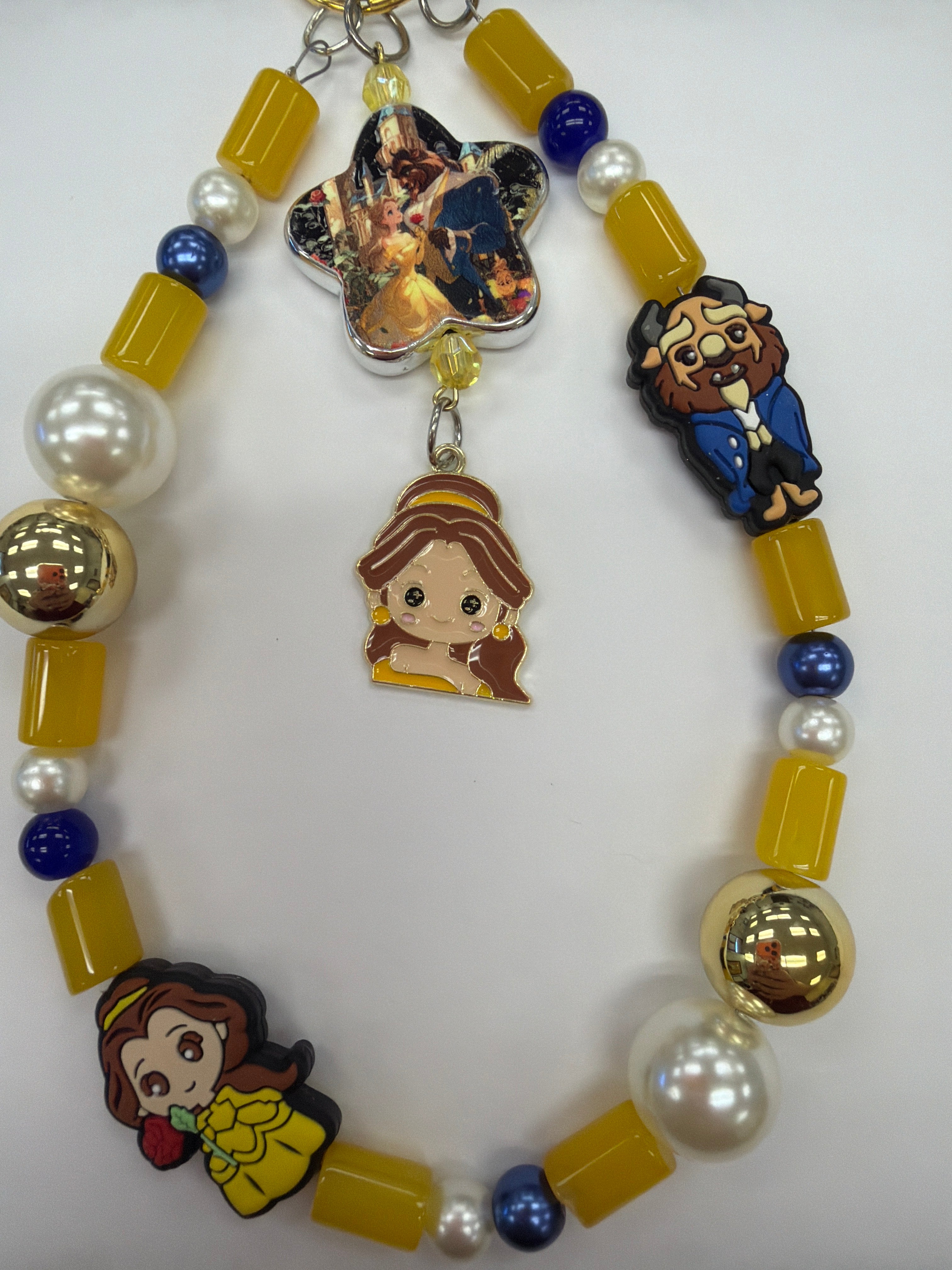 Yellow and Blue Princess Bag Charm