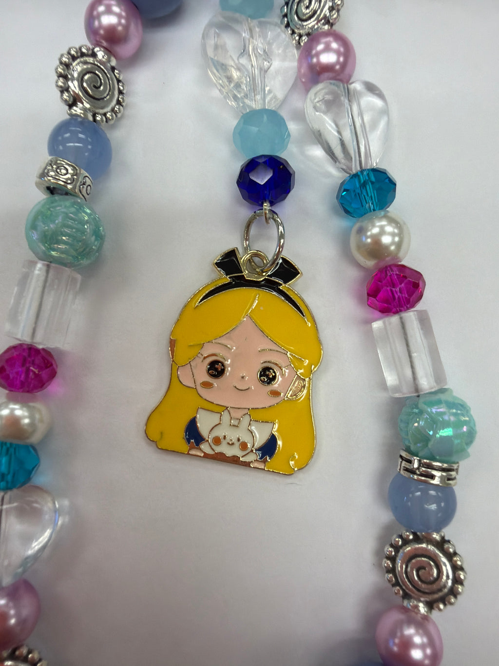 Girl into Rabbit Hole Fantasy World Bag Charm