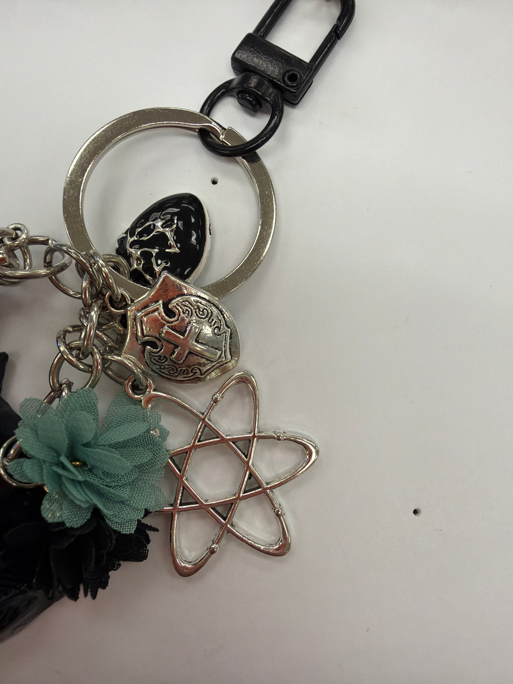 Black Feline Superhero Bag Charm