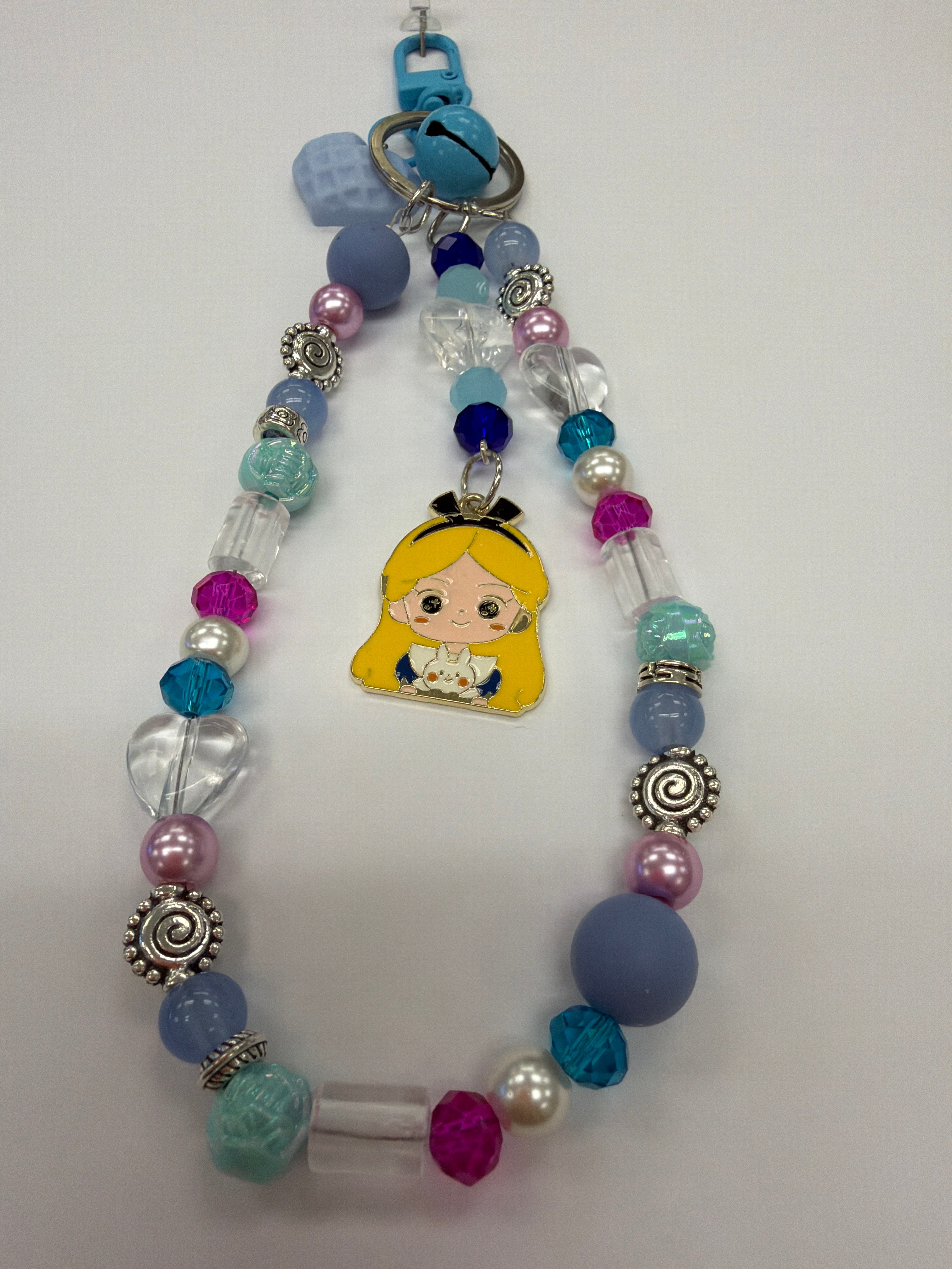 Girl into Rabbit Hole Fantasy World Bag Charm