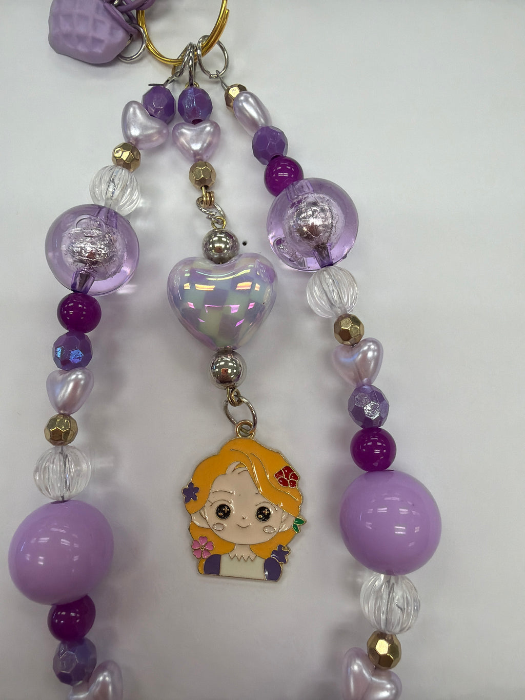 Golden Haired Beauty Bag Charm