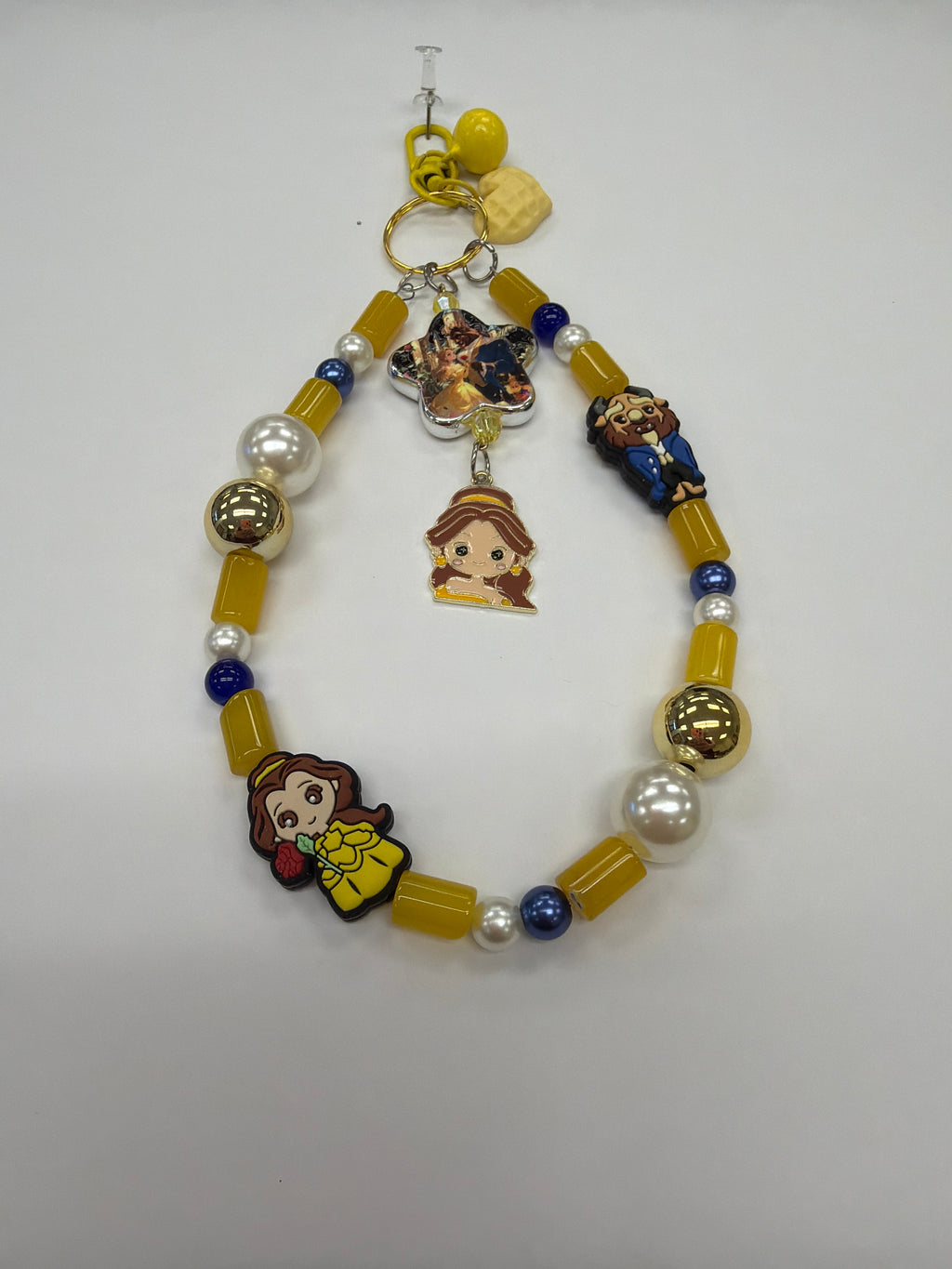 Yellow and Blue Princess Bag Charm
