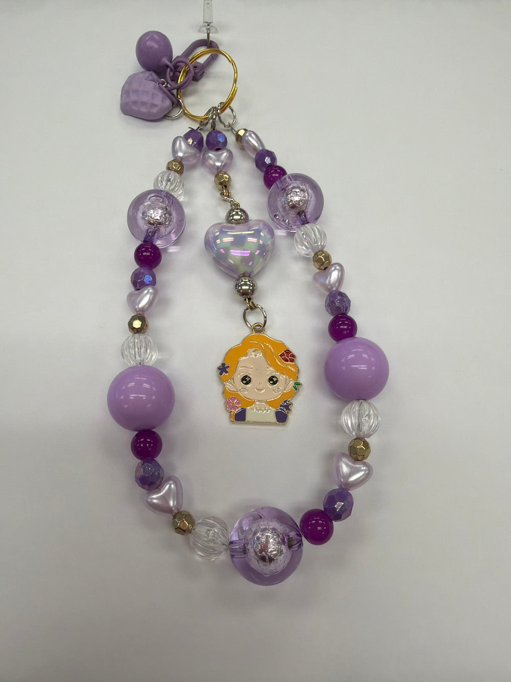 Golden Haired Beauty Bag Charm
