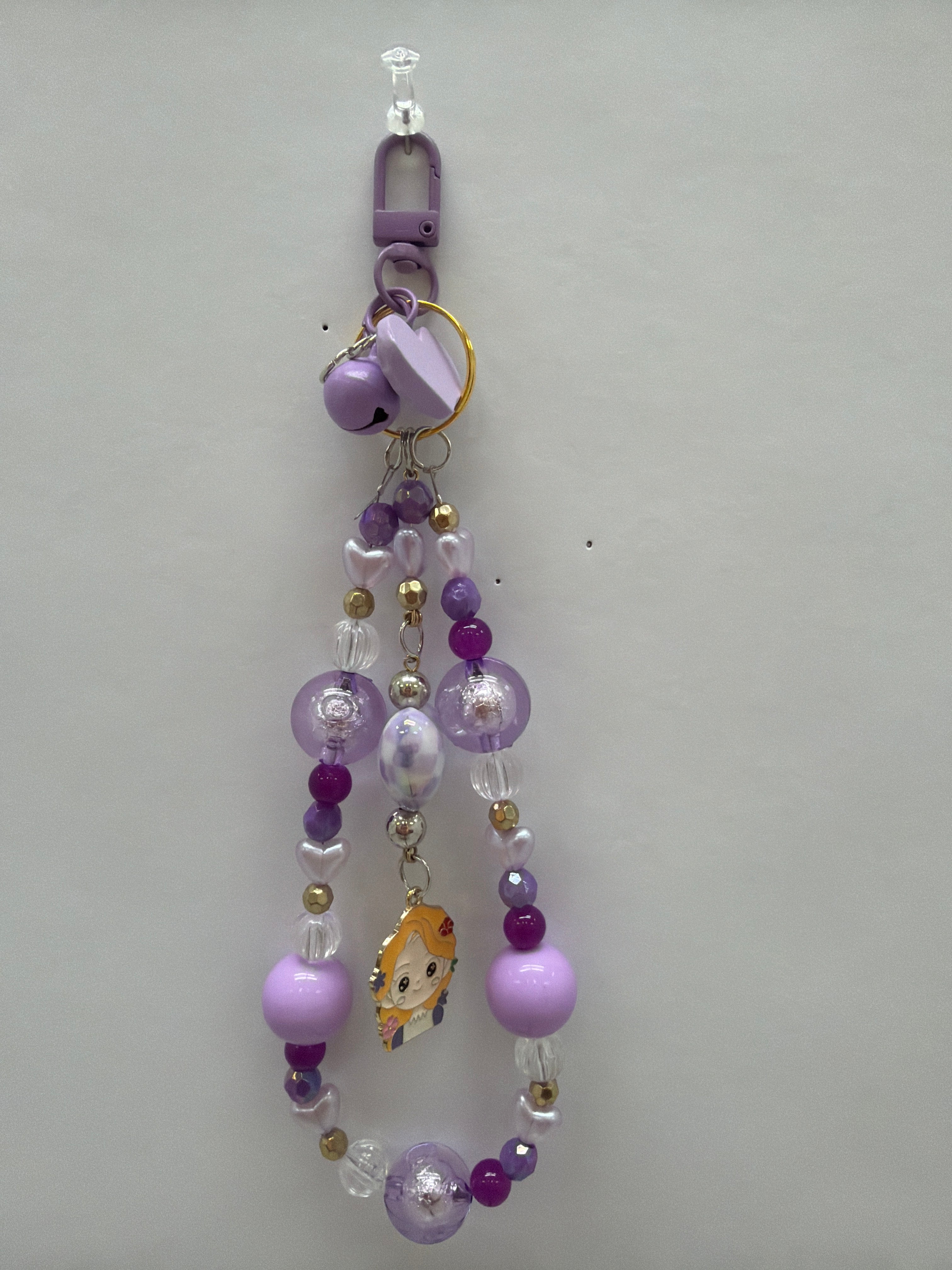 Golden Haired Beauty Bag Charm